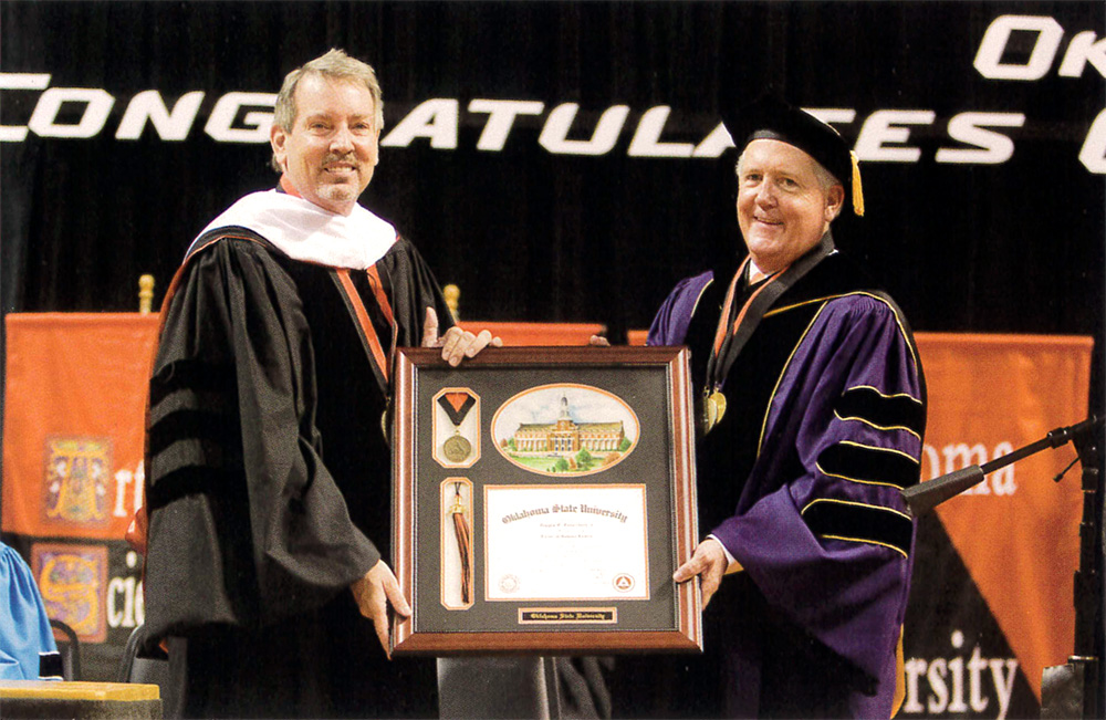 Photo of Vaughn O. Vennerberg, II accepting an award
